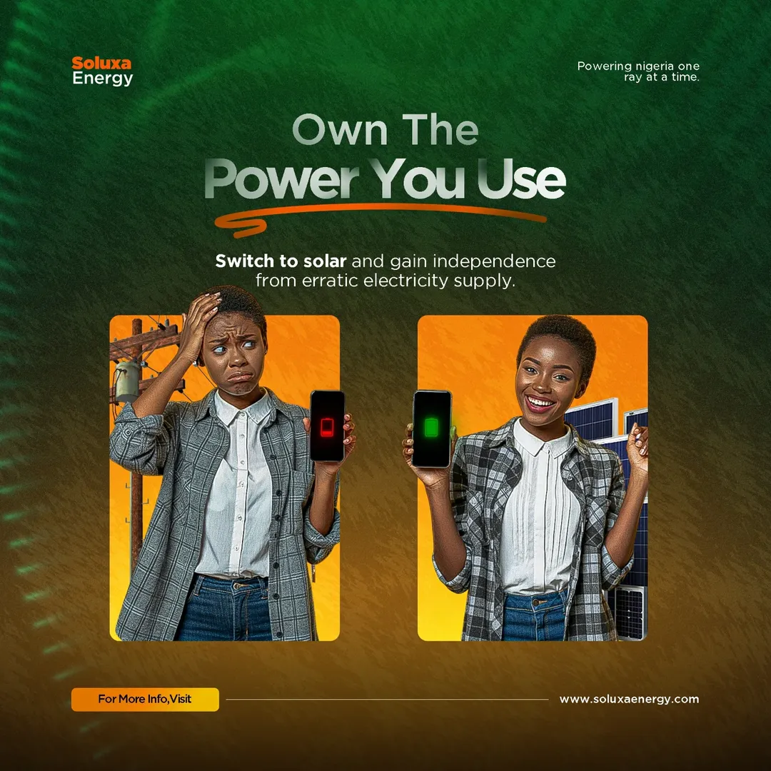 Green energy awareness campaign visuals for Soluxa Energy